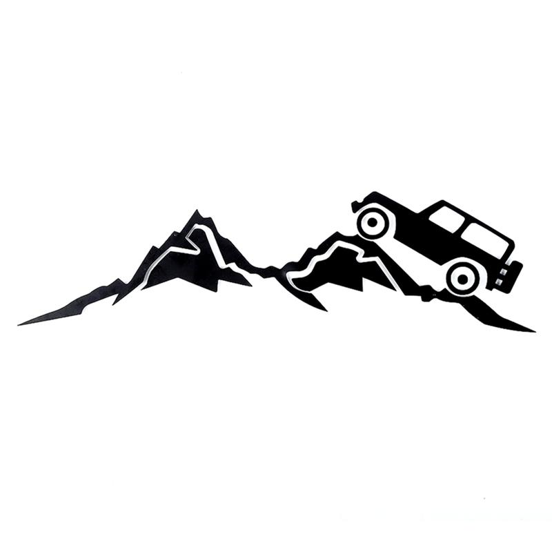 Clear For Jeep Wrangler JL Gladiator JT 2018- Dashboard Glove Box Mountain Scene PVC Decal Sticker Accessories