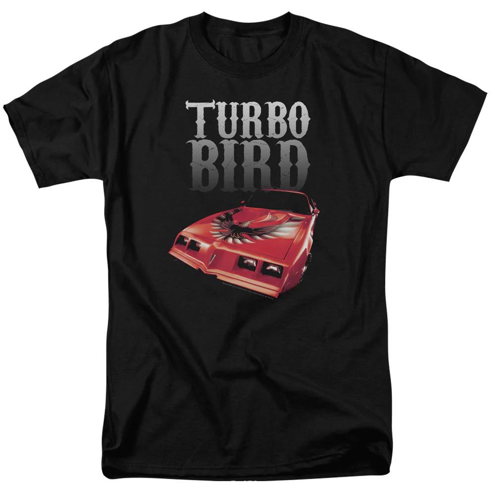 Мужская футболка Pontiac Turbo Bird Черная Официально лицензированная 3XL