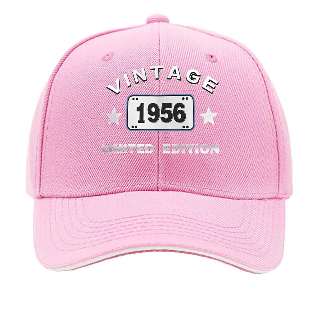 Vintage 1956 Retro Art Hip Hop Hat Fashion Outdoor Sports Sandwich Baseball Cap