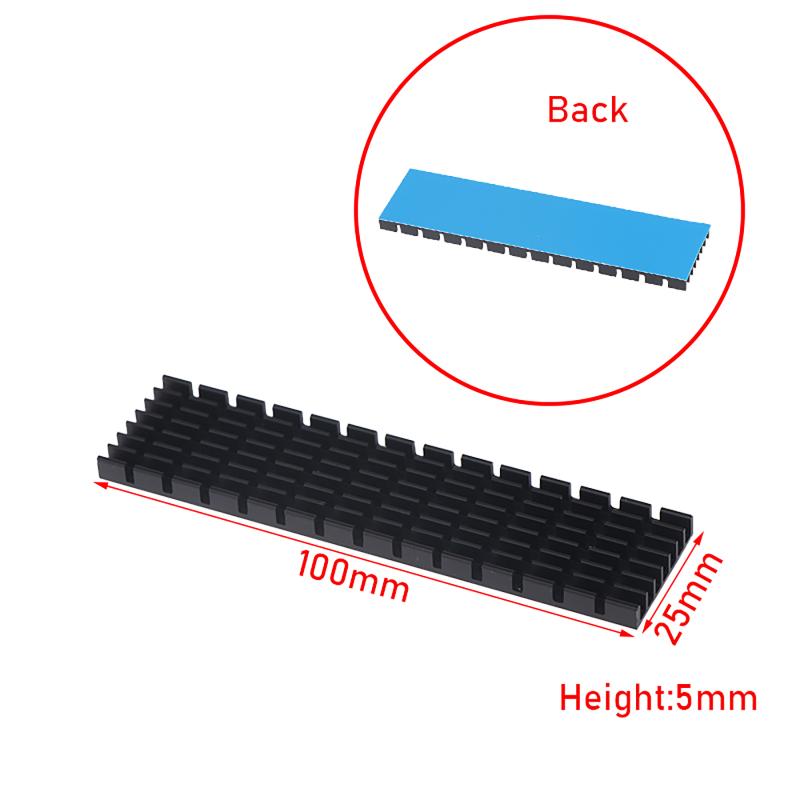 Aluminum Heatsink Eco-Friendly Heat Sink with Thermal Conductive Tape for RAM SSD LED Home Electronics Repair