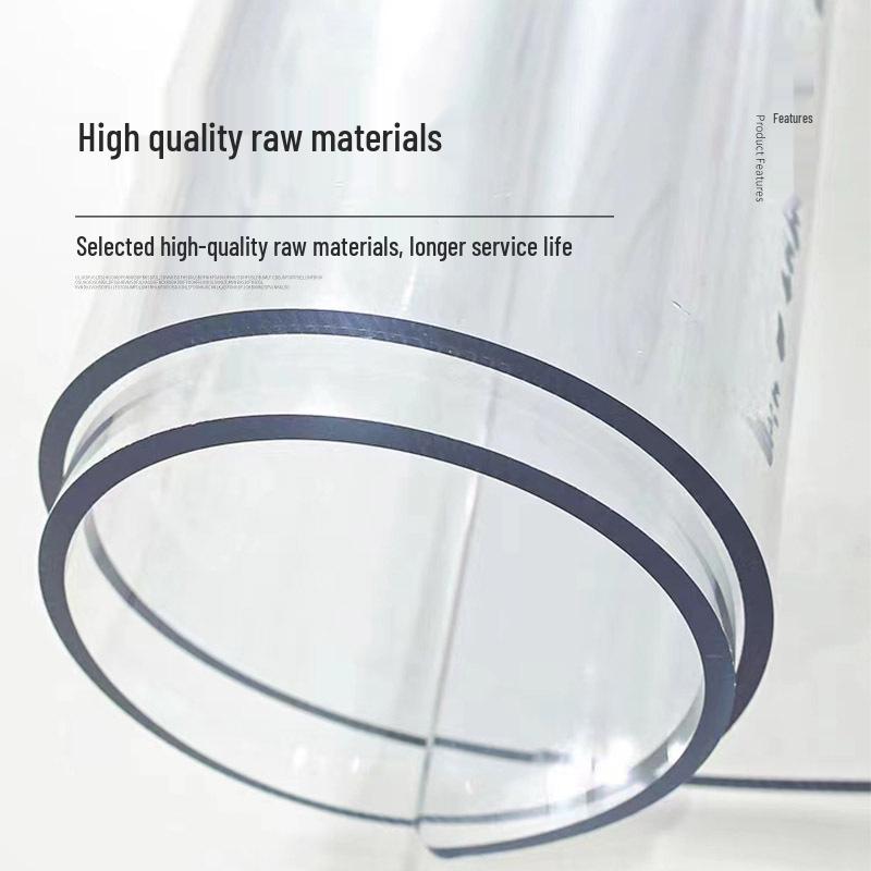 Clear PVC Table Mat: Waterproof, Oilproof, Anti-Scald, Dustproof.