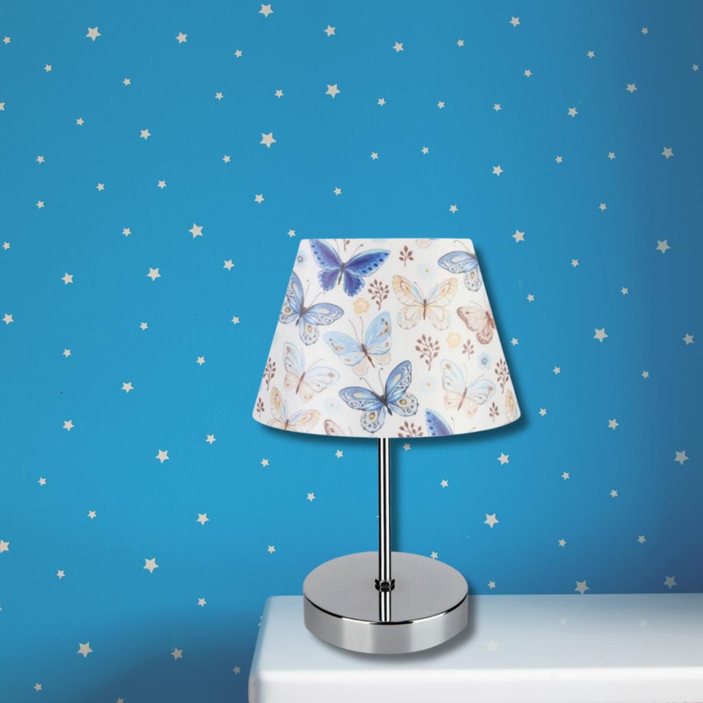 

Northern Chrome Body Lampshade Butterfly Pattern Children s Room Teenager s Room Bedroom