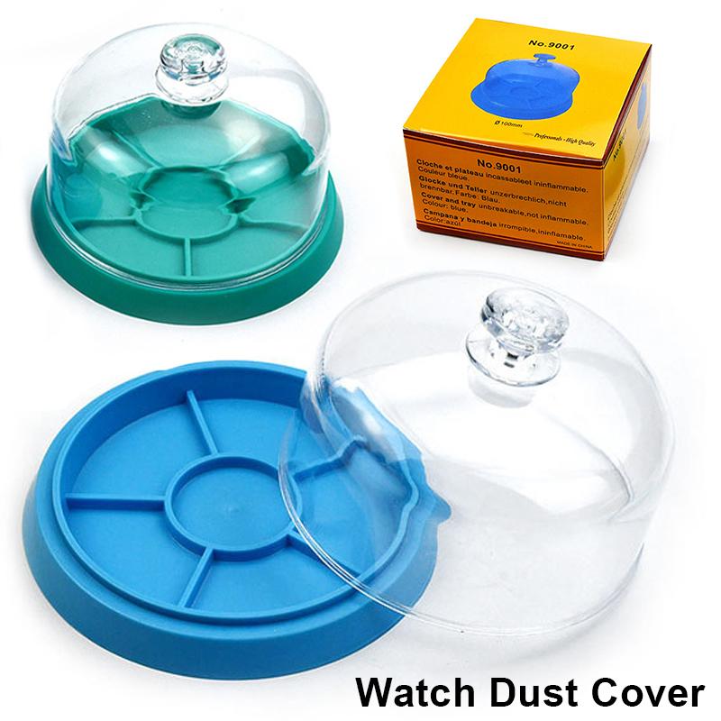Watch Movement Dust Cover Parts Holder Tray Protector Moistureproof Anti-dust Covers Storage Box For Watchmakers