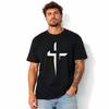 Christian Cross Graphic T Shirt Faith Gift for Men Women