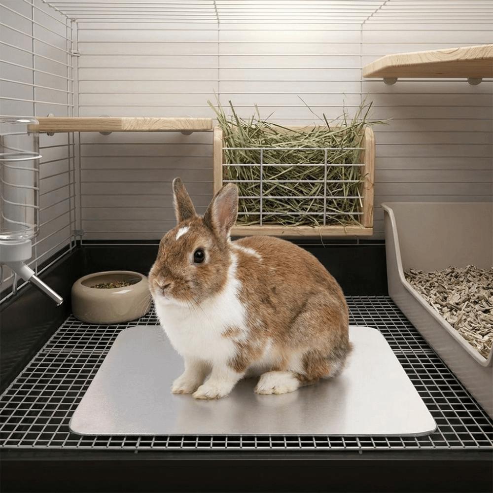 Aluminium Haustier Kühlmatte Schnellkühlend Bissfest Hamster Wärmeableitungsplatte Tragbar Leicht Kühlende Hamsterbett