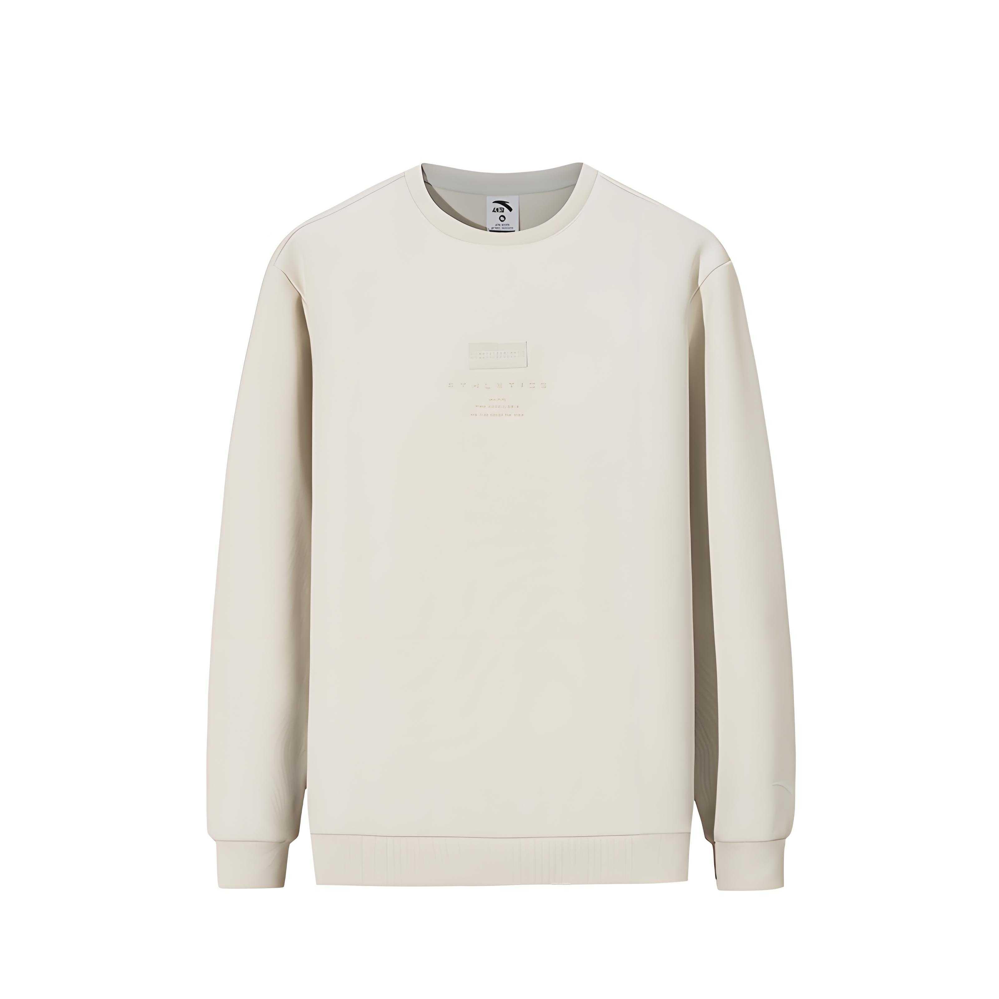 Anta Тренировочная серия Письмо Круглый вырез Дышащий Универсальный Повседневный Свитшот Мужской свитшот 152617704N-1 3XL