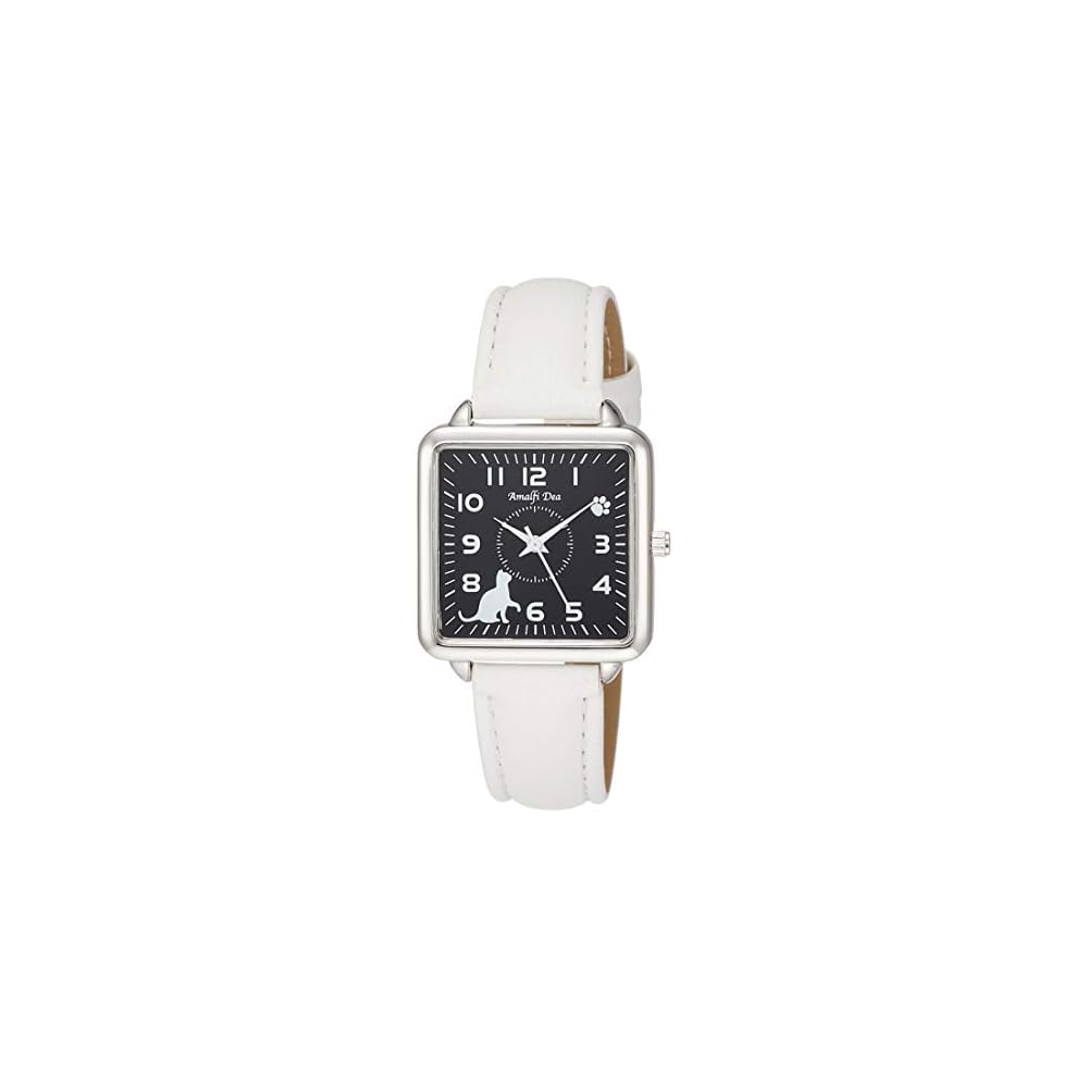 Arias Amalfi Dia Analog Women s Watch Black Cat Dial Waterproof Leather Strap WW20025A-155