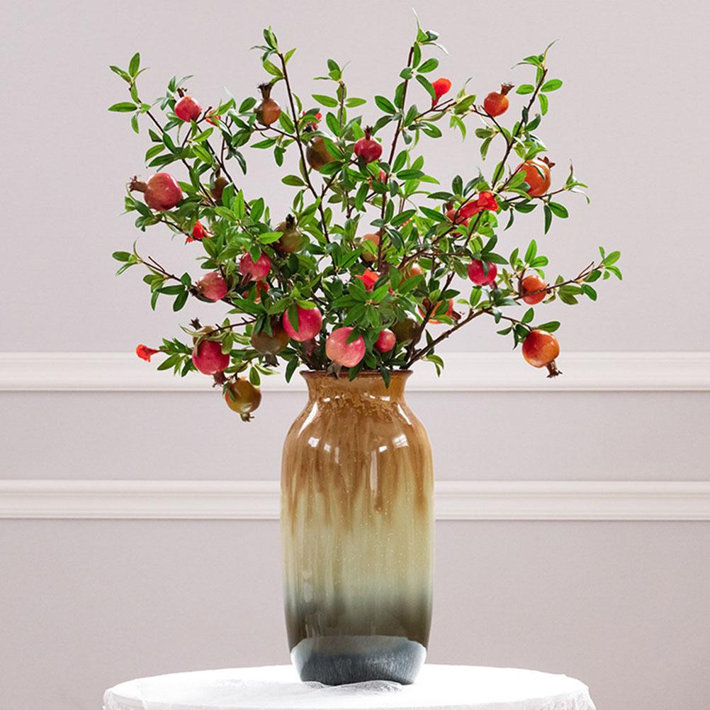 Simulated Pomegranate Fruit Branch Imitated Berry Artificial Branches Decor Realistic Home