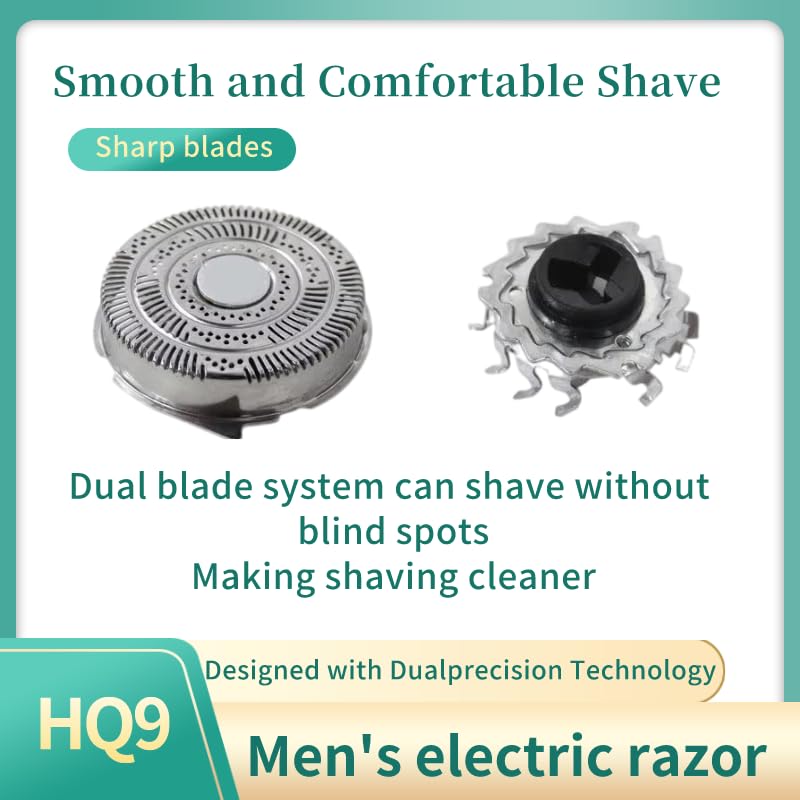 Hq9 Electric Razors Blades Replacement Fit for Norelco 8240XL 8250XL, Durable Shaver Blades for norelco 8140XL 8150XL 8160XL 8170Xl 8171XL 8175XL