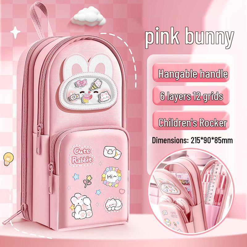 2026 Trendy Large Capacity Multifunctional Pencil Case for Girls and Students