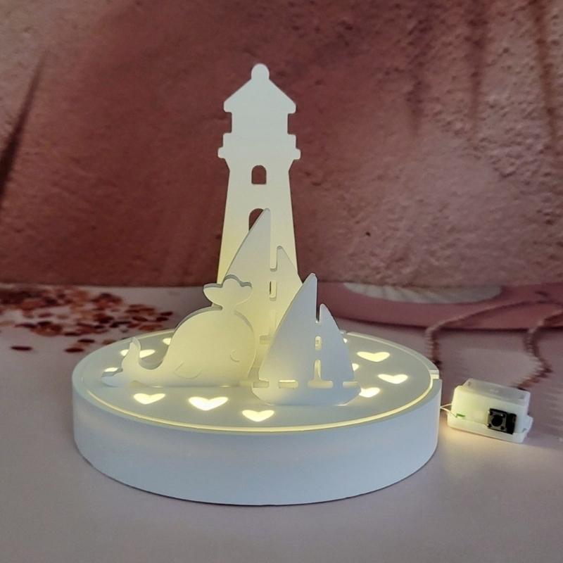 3PCS Baking Molds Nautically Decors Lighthouse Anchors Ship Wheel Crafting Supplies Silicone Texture for Various Occasion