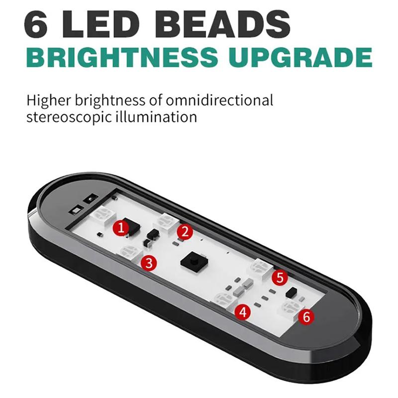 Magnetic Wireless Led Car Door Safe Signal Lamp Welcome Light Courtesy Auto Open