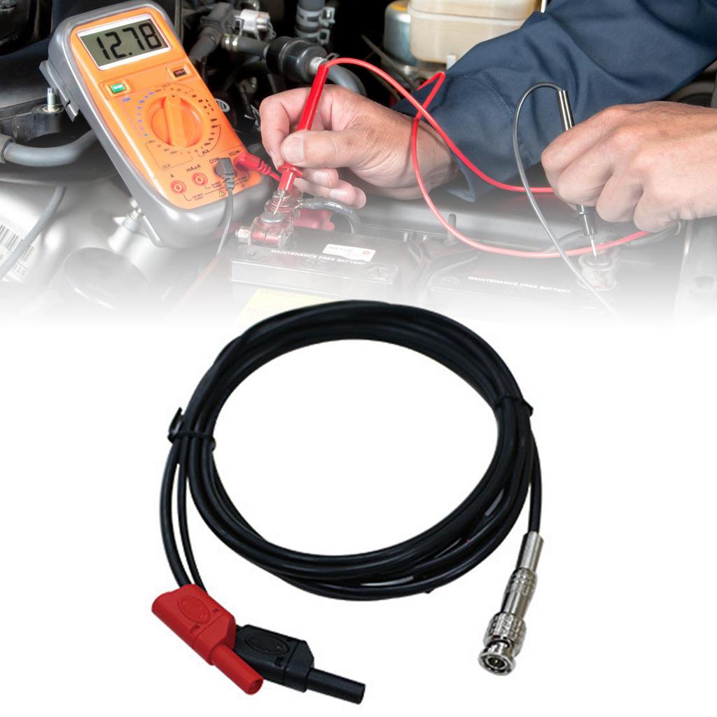 Auto Test Cables Heavy Duty Auto Test Lead Oscilloscope Accessory BNC To Banana Adapter Cable for Circuit Testing 290cm