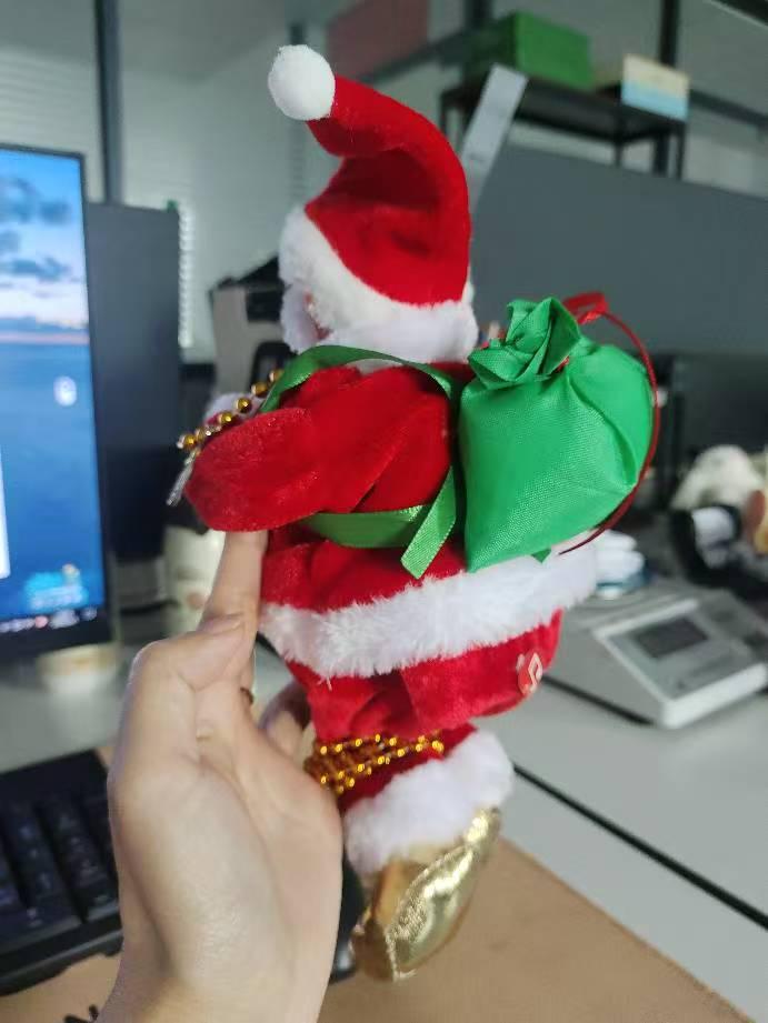 Santa Claus Adjustable Music Climbing Beads Rope Doll - Children's Christmas Toy Decoration Gift