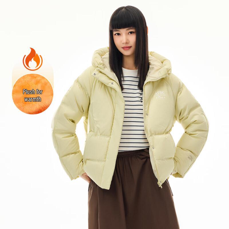 Anta Women's Water-Repellent Hooded Padded Duck Down Jacket