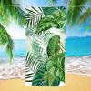 Aquarell Tropische Monstera Palmenblatt Strandtuch Weich Schnelltrocknend Sandfreies Handtuch für Strand Pool Reisen Yoga Täglich
