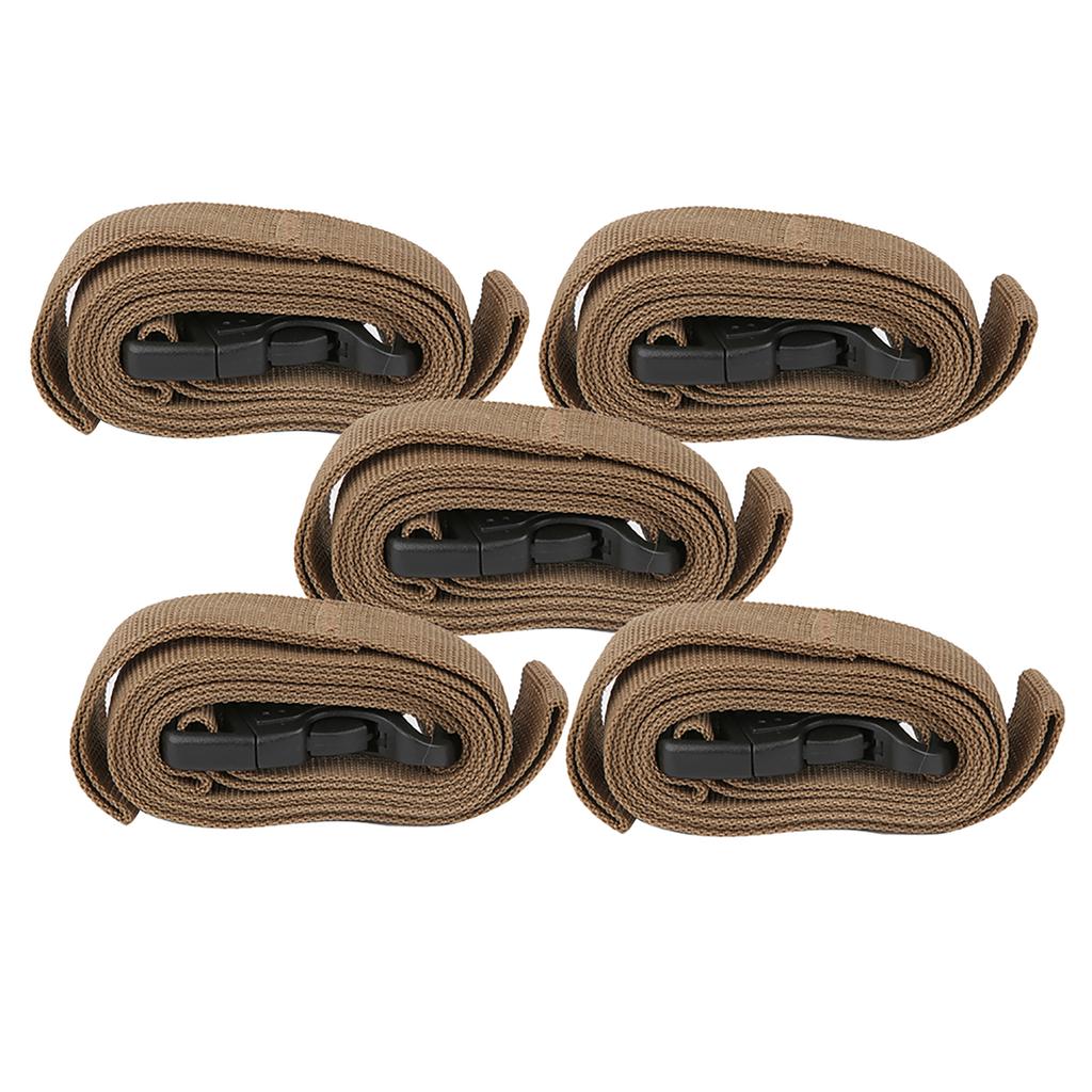 5pcs Cargoes Strap Buckle Tie Down Belt Luggage Strap for Outdoor Backpack Camping Bag