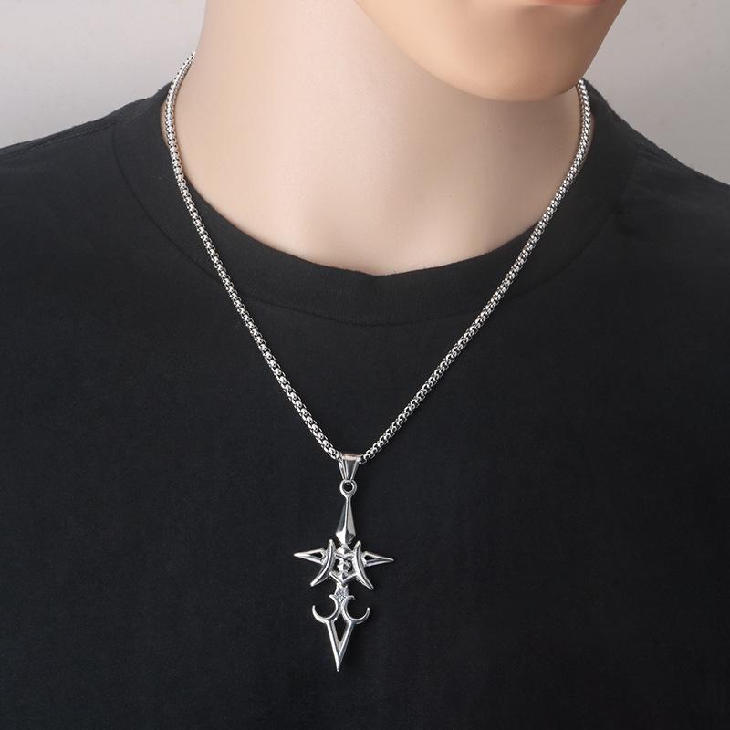 Stainless Steel Fate Zero Arthur Pendragon Saber Pendant Necklace for Men and Women