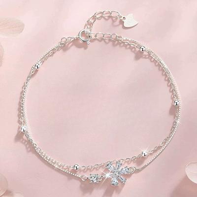 Sakura Bracelet Women's Niche Design High-end New Double-layer Bracelet Girls Gift