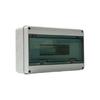 Outdoor Electrical Cabinet Box, Wall Mount ABS Housing with Front Window Cover for Garage and Lighting Wire Routing