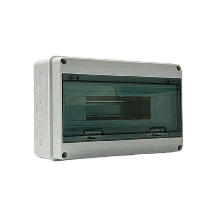 Outdoor Electrical Cabinet Box, Wall Mount ABS Housing with Front Window Cover for Garage and Lighting Wire Routing