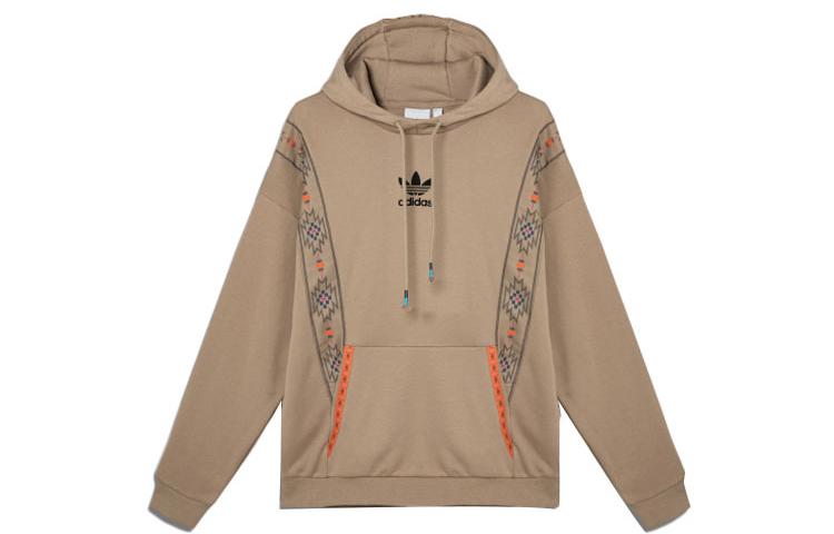 Adidas Originals Sweatshirts Men s Khaki Hooded Moderate Regular GV0915 XL