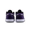 Jordan Air Jordan 1 Abrasion Resistant Height Increasing Low Top Vintage Basketball Shoes Unisex Black Purple 553558-043(Team1439-)