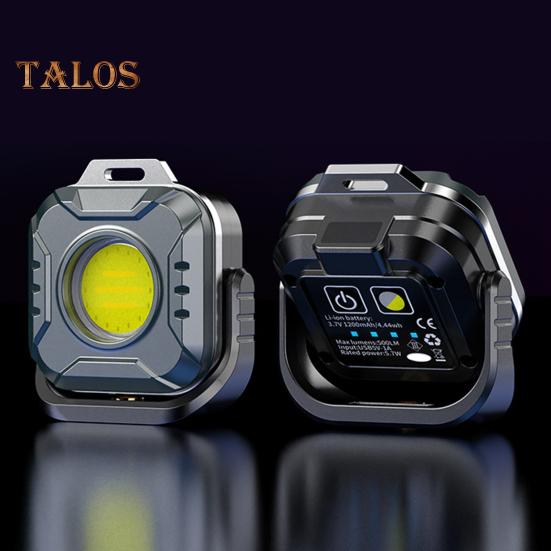 Mini Work Light Magnetic 6 Modes 4 Color Temperature Adjustable USB Rechargeable Outdoor Camping Hiking Hanging Lamp Emergency Repair Light