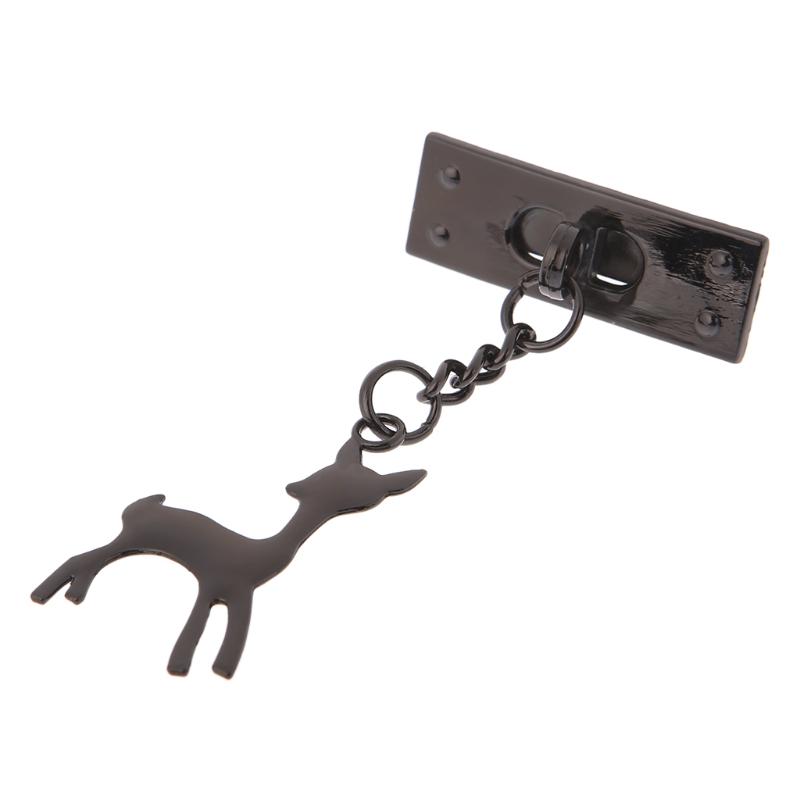 

Металлическое украшение с подвеской в ​​виде оленя для сумочки DIY, фурнитура для сумок на ремне чёрный