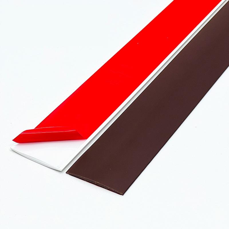 

1pc 1mX4cm Self adhesive floor edge protection, floor transition strip, threshold strip, decorative strip 1mX4cm кавовий