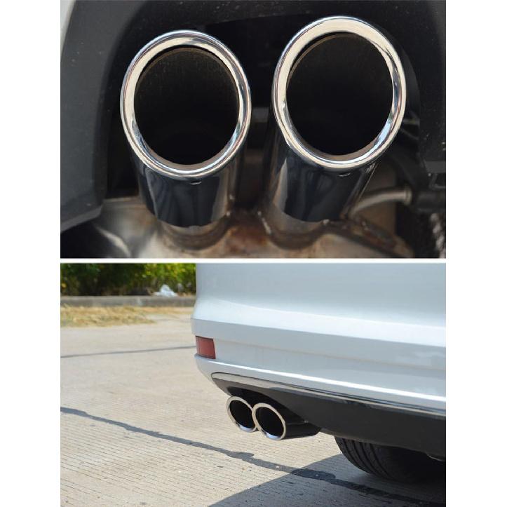 Dsycar Exhaust Tips Pair Compatible With VW Volkswagen JETTA 2009-2018/ SAGITAR 2011-2015 / POLO 2012-2014 / GOLF 7 2013-2015 / Compatible With BMW