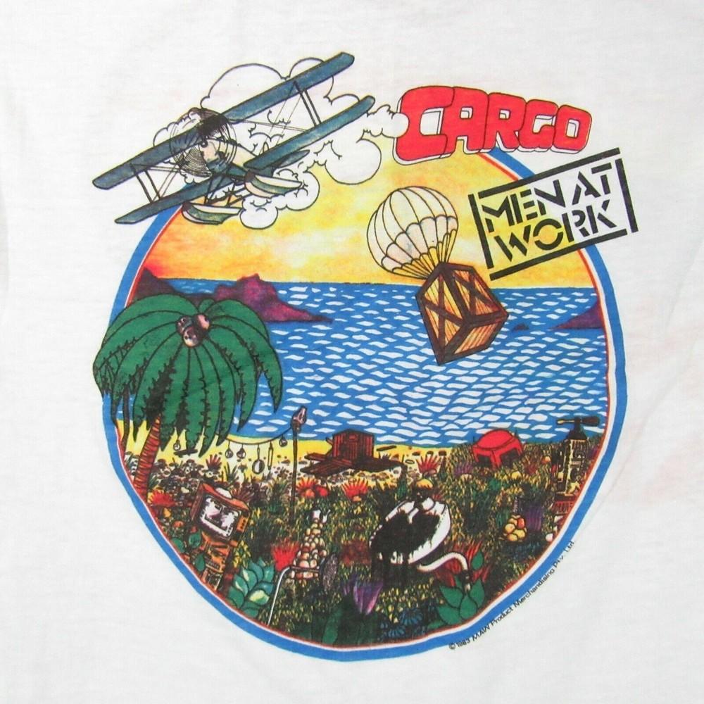 

MEN AT WORK CARGO TOUR MUSCLE Футболка Унисекс Хлопковая футболка BO733 Унисекс Футболка L