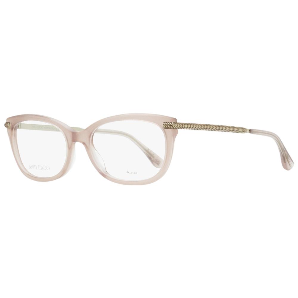 

Jimmy Choo Women s Rectangular Eyeglasses JC217 FWM Nude Palladium 54mm fwm