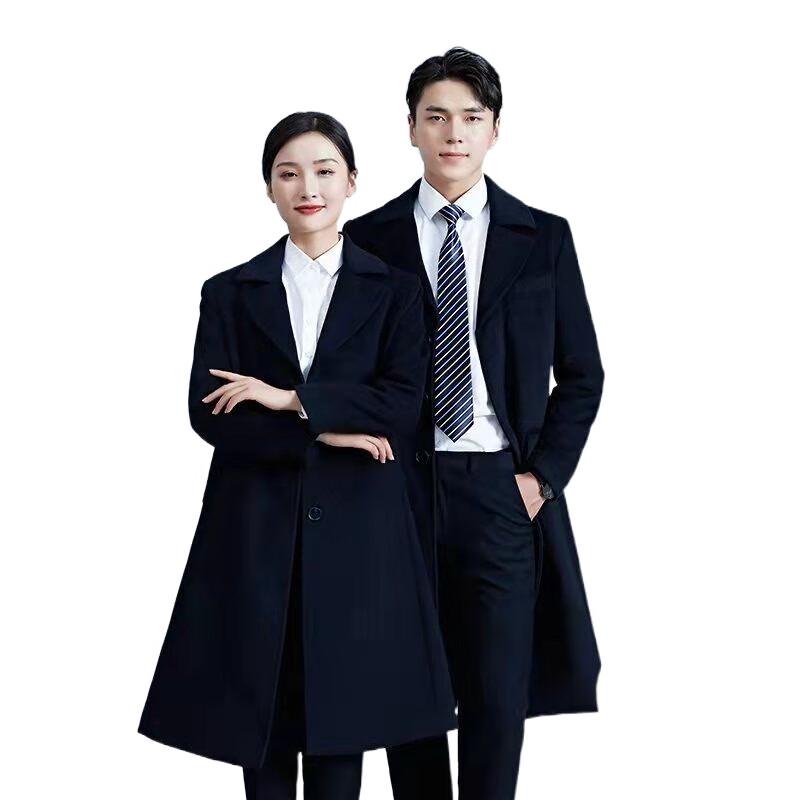 

Унисекс Профессиональное Длинное Пальто из Шерстяной Смеси 1