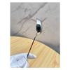316 Stainless Steel Spoon 18cm Long Flat-Bottomed Round Spoon 20ml Oil Spoon Household Creative Western-Style Soup Spoon