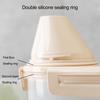 3L Rice Container with Measuring Cup Clear Airtight Lid Large Capacity Portable Handle Flour Bean Cereal Grain Food Storage Box