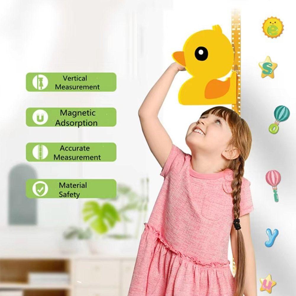 Self-adhesive Height Measuring Ruler Animal Magnetic Wall Sticker for Children
