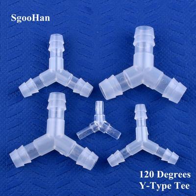 Conector em T tipo Y de 120° de plástico de 4 a 12 mm, 10 unidades, adaptador para tanque de aquário, bomba de ar, desviador de gás líquido, mangueira de jardim, junta de pagode