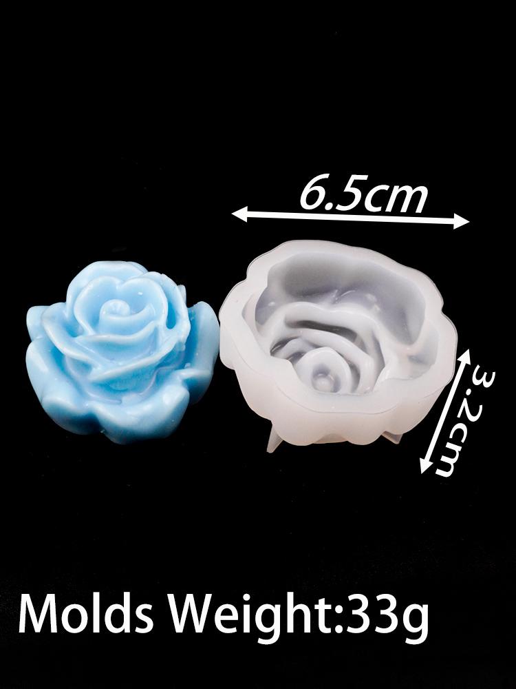 Small Flower Series Silicone Candle Mold 3D Rose Peony Soap Chocolate Cake Baking Tools DIY Aromath Gypsum Resin Craft Molds