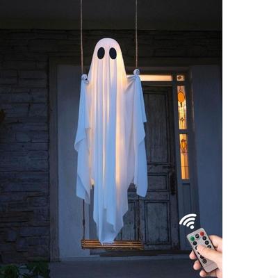Eerie Halloween Specter Ornament LED Hanging Decoration for Night Spookiness
