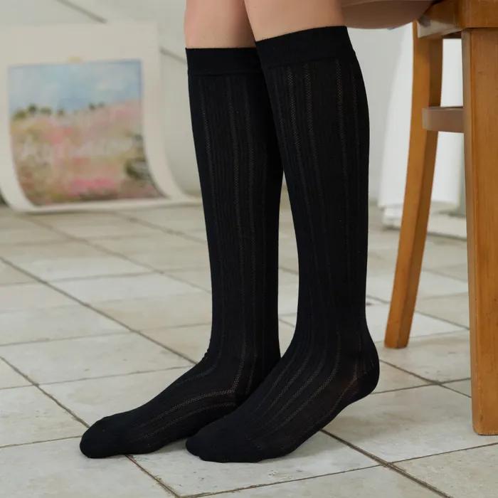 [HappyPICK][26SS] Moss Punching See-through Knee Socks 2 Pairs 2 Colors