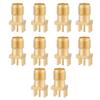 10PCS Copper SMA Female Connector 50 Ohm Impedance RF Connector Adapter Electronic Projects