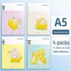 Soft Leather Student Notebook - A5/B5 Lined, Thick Cartoon Diary