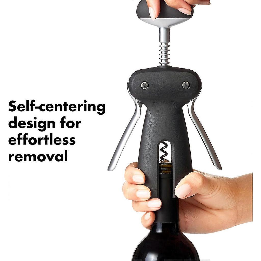 SteeL Winged Corkscrew with Removable Foil Cutter