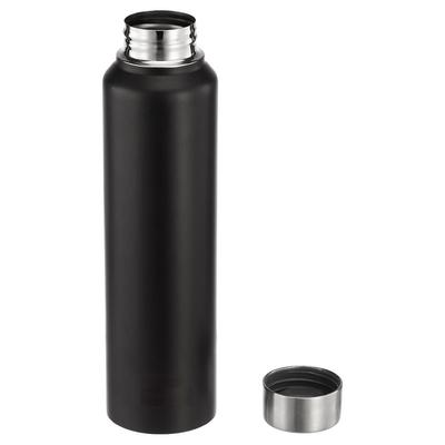 Garrafa de Água de Aço Inoxidável | Aprovada pela BIS | 900ml (Preto fosco)