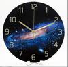 1pc 12inch Wall Clock Geometric Elements Dark Blue Thickened Tempered Glass Silent Movement Quartz Living Room Home Decor Gift
