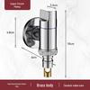 Du'ao Mini Copper Washing Machine Faucet with Automatic Shut-off Valve