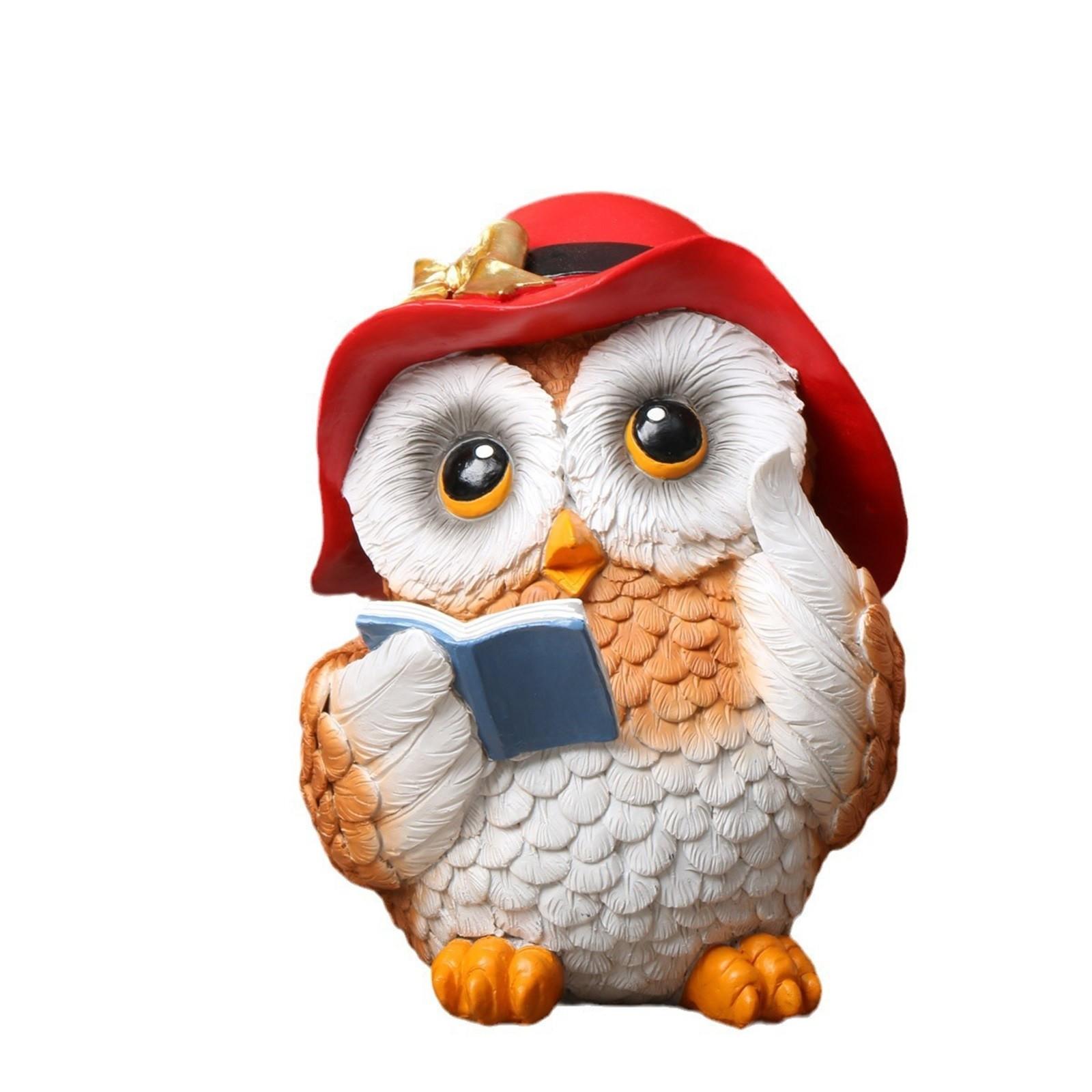 

Милый мультфильм Сова Креативный Орнамент, Украшение Сада, Украшение Рабочего Стола Орнамент One Size