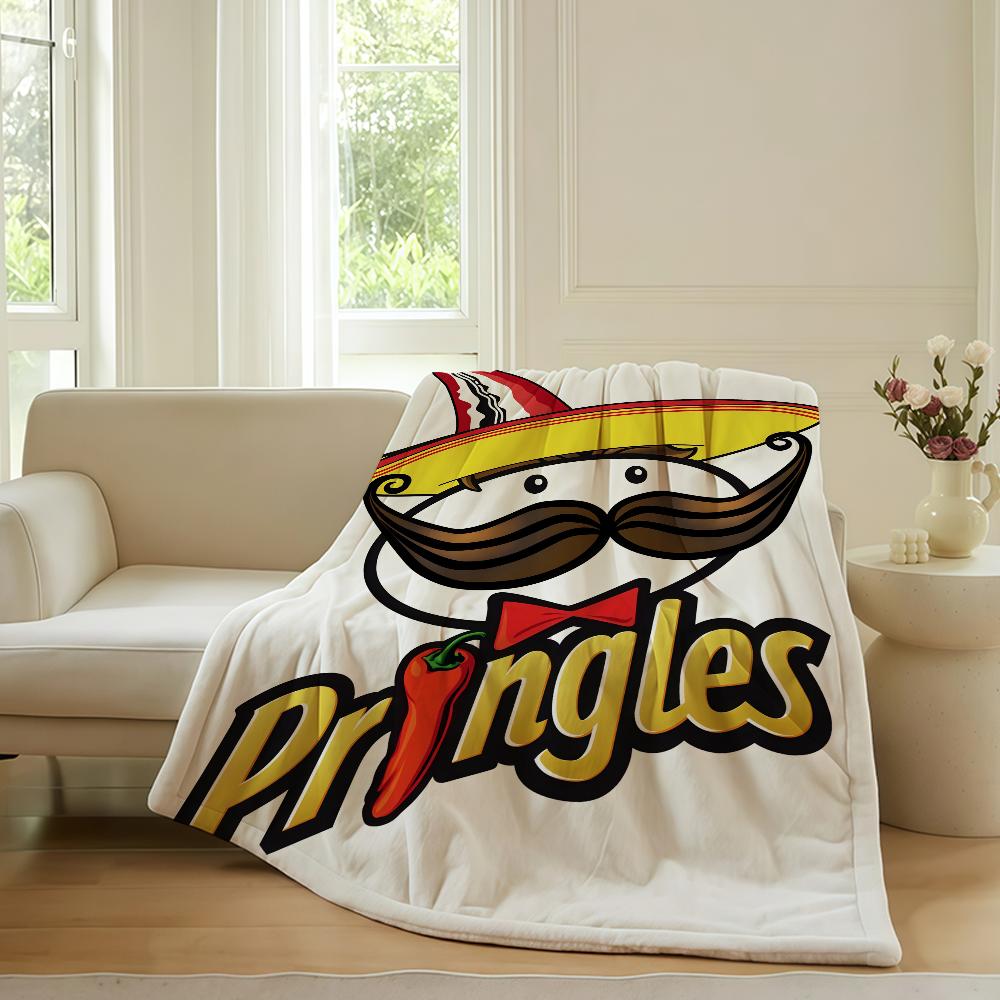 Modischer Aufdruck P pringleS Decke Für Sofa Büro Bett Flugzeug Reisen Schlafen Lesen Entspannen Camping Weich Und Warm