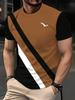 Men's Personalized Pattern 3D Printed T-shirt Casual Comfortable Breathable Short Sleeved Tops Summer Simple and Fashionable Short Sleeved Clothing